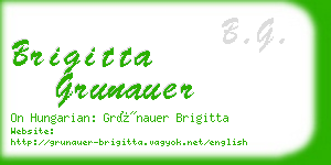 brigitta grunauer business card